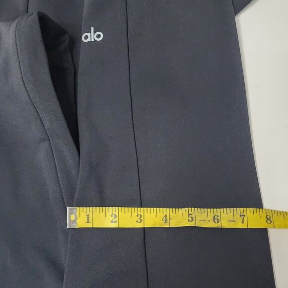 Alo Yoga Black Women's High-Waist Zip It Flare Legging Sz M - Picture 14 of 16